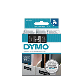 NASTRO DYMO TIPO D1 (12MMX7M) BIANCO/NERO 450210