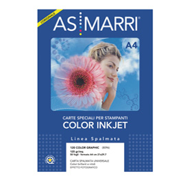 Carta patinata inkjet A4 125gr 50Fg COLOR GRAPHIC 8096 ASMarri