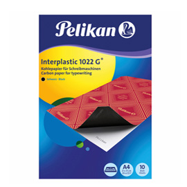 CARTA CARBONE NERO INTERPLASTIC 1022G 10FG 21X31CM PELIKAN