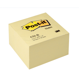 BLOCCO CUBO 450fg Post-it® Giallo Canary™ 76x76mm 636-B