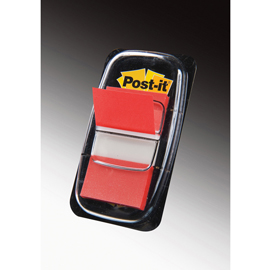 SEGNAPAGINA Post-it® 680-1 ROSSO 25.4X43.6MM 50FG INDEX