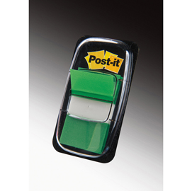 SEGNAPAGINA Post-it® 680-3 VERDE 25.4X43.6MM 50FG INDEX