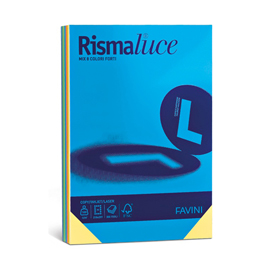 Carta RISMALUCE 90gr A3 300fg mix 8 colori FAVINI