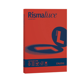 Carta RISMALUCE 140gr A4 200fg rosso scarlatto 61 FAVINI