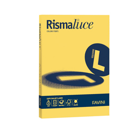 Carta RISMALUCE 200gr A4 125fg giallo sole 53 FAVINI