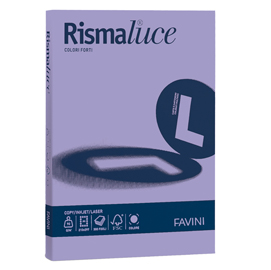 Carta RISMALUCE 200gr A4 125fg viola 49 FAVINI