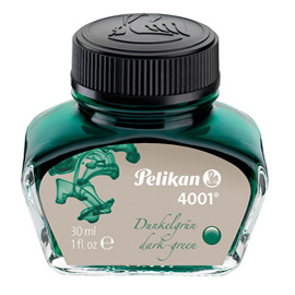 INCHIOSTRO STILOGRAFICO PELIKAN 4001 30ML VERDE SCURO