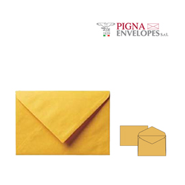 500 buste GIALLO POSTALE gommata carta riciclata FSC® 120x180mm 80gr Pigna