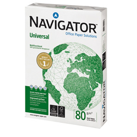 Carta da fotocopie A4 80gr 500Fg Bianca Navigator Universal (drop max 25 risme)