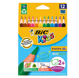 ASTUCCIO 12 MATITE KIDS EVOLUTION BIC