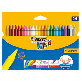 ASTUCCIO 24 PASTELLI KIDS PLASTIDECOR BIC