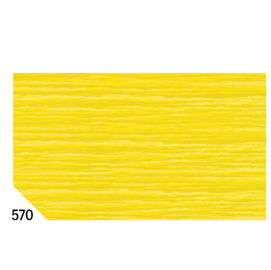 10RT CARTA CRESPA GIALLO 570 (50X250CM) 48gr/m² Rex Sadoch