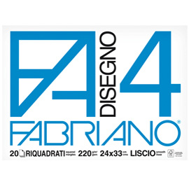 ALBUM FABRIANO4 (24X33CM) 220GR 20FG LISCIO SQUADRATO