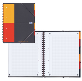 Maxi spiralato 240x297mm 5mm c/margine 80fg 80gr Organizerbook OXFORD