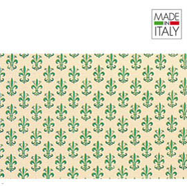 ROTOLO CARTARIVESTO 50X500CM GIGLIO VERDE LAVABILE REX58