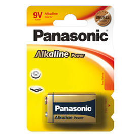 BLISTER PILA TRANSISTOR 9V ALKALINE PANASONIC