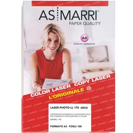 Carta fotografica laser A3 170gr 100Fg LASER PHOTO LL 8822 ASMarri