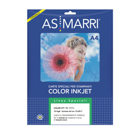 Carta a trasferimento termico inkjet A4 10Fg per tessuti scuri 9275 ASMarri