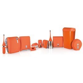 Dispenser carta igienica Midi Jumbo Ø23cm orange Soft Touch