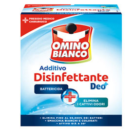 ADDITIVO DISINFETTANTE DEO+ 450GR PER TESSUTI OMINO BIANCO