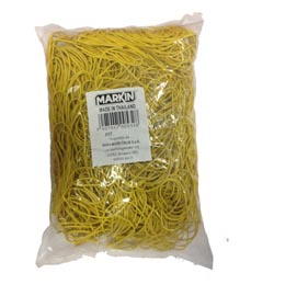 ELASTICO GOMMA GIALLO Ø150 SACCO DA 1KG Markin