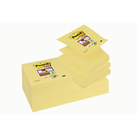 BLOCCO 90foglietti Post-it® Super Sticky Z-Notes Canary™76x76mm R330-123SS-CY