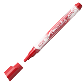 MARCATORI P.TONDA Whiteboard VELLEDA® Liquid Ink Pocket BIC® ROSSO