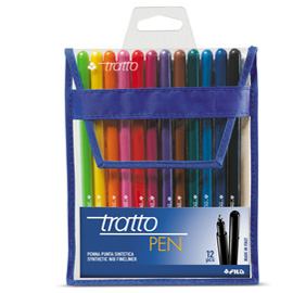 BUSTA 12 PENNARELLO TRATTO PEN NEW METAL