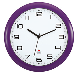 OROLOGIO DA PARETE HORNEW Ø30cm VIOLA Alba