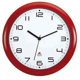 OROLOGIO DA PARETE HORNEW Ø30cm ROSSO Alba