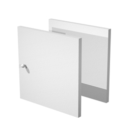 COPPIA ANTINE GRIGIO ALLUMINIO per LIBRERIA RAINBOW