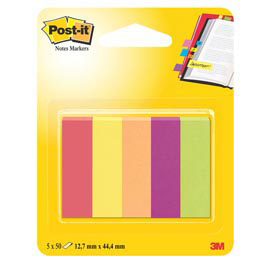 SEGNAPAGINA Post-it® 670-5JA-EU 250FG in 5COLORI INDEX 12,7x44mm in CARTA