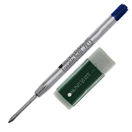 BLISTER 1 REFILL + GOMMA MONTEVERDE PER SFERA CANCEL. PARKER ® BLU PUNTA MEDIA