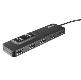 HUB OILA 7 PORTE USB 2.0 ALIMENTATO TRUST