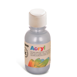 Colore acrilico fine Acryl 125ml argento PRIMO