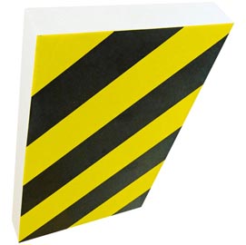 PARACOLPI a FOGLIO in GOMMA NBR L100 x H150cm Giallo/Nero