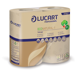 Pacco 4 rotoli Carta Igienica 400 strappi EcoNatural Lucart