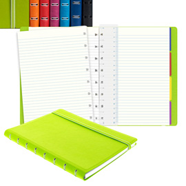 Notebook f.to A5 a righe 56 pag. turchese similpelle Filofax