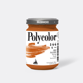 Colore vinilico Polycolor vasetto 140 ml oro pallido Maimeri