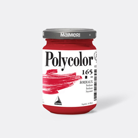 Colore vinilico Polycolor vasetto 140 ml bordeaux Maimeri
