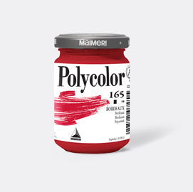 Colore vinilico Polycolor vasetto 140 ml carminio Maimeri
