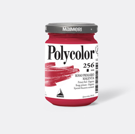 Colore vinilico Polycolor vasetto 140 ml rosso primario magenta Maimeri