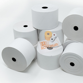 Rotolo carta termica BPA free 55gr neutra 57mmx130mt Ø100mm distr. self service