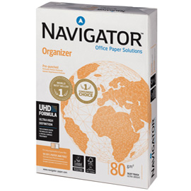 CARTA NAVIGATOR organizer 4 Fori A4 80gr 500FG 210X297mm