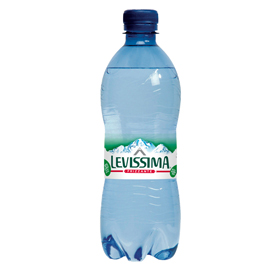 Acqua frizzante bottiglia PET 100 riciclabile 500ml Levissima