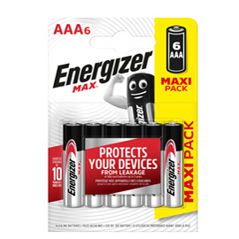 Blister 6 pile ministilo AA A - Energizer Max