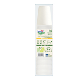 50 Bicchieri in carta con marcatura S.U.P 180ml Dopla Green