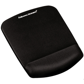 Mousepad con poggiapolsi in FoamFusion Microban PlusTouch nero Fellowes