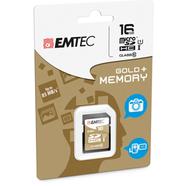 SDHC EMTEC 16GB CLASS 10 GOLD +