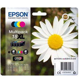 MULTIPACK 18XL CONTENENTE N.4 CARTUCCE SERIE 18XL/MARGHERITA
